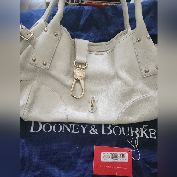 Dooney & Bourke Medium Logo Lock Satchel - Picture 2 of 10